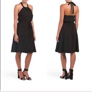 Theory Nayline Elevate Crepe Halter Dress